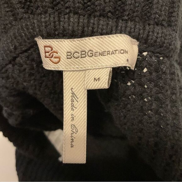 BCBGeneration Black Zip up Sweater - Picture 3 of 3